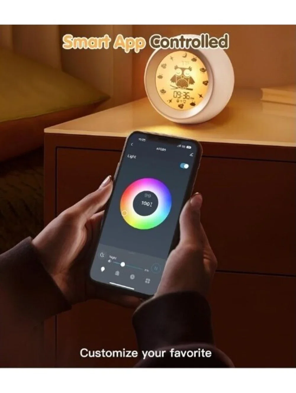 White Noise Machine 16 Soothing Sounds Alarm Clock RGB Night Lights 3-in-1 NEW